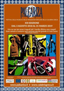 Locandina Festival Paleariza 2018